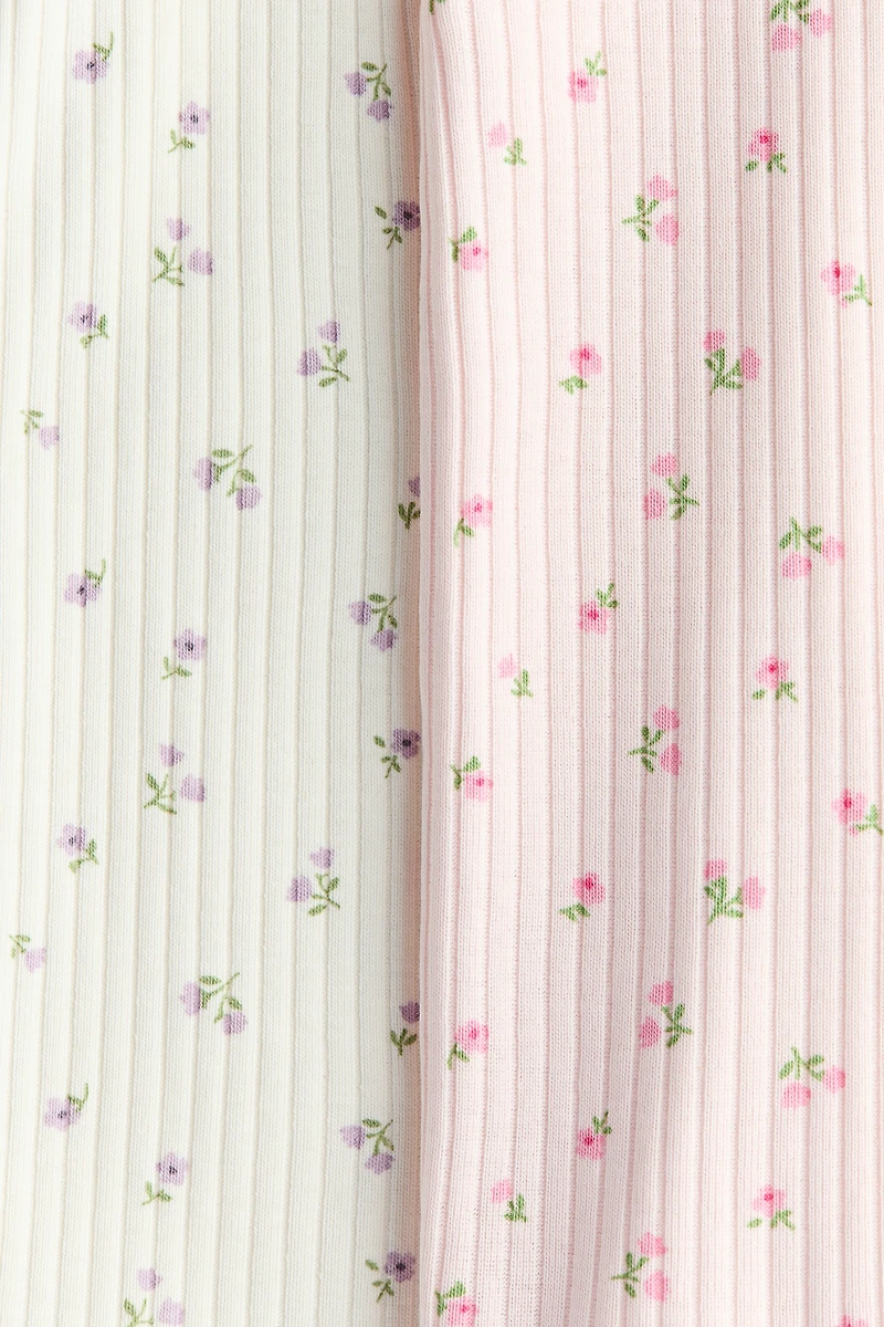 Lot de 2 pyjamas à volants en coton