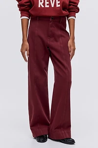 Jean large taille haute