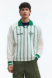 Loose-Fit Printed Polo Shirt