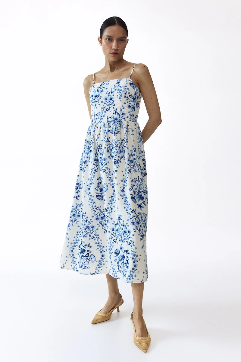Robe d'allaitement MAMA à bretelles fines