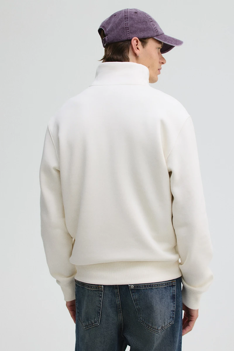 Regular Fit Half-Zip Sweatshirt