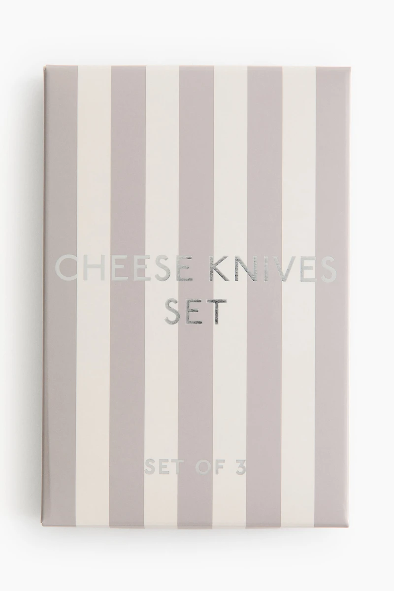 3-Piece Marble Cheese Knife Set