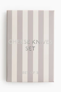 3-Piece Marble Cheese Knife Set