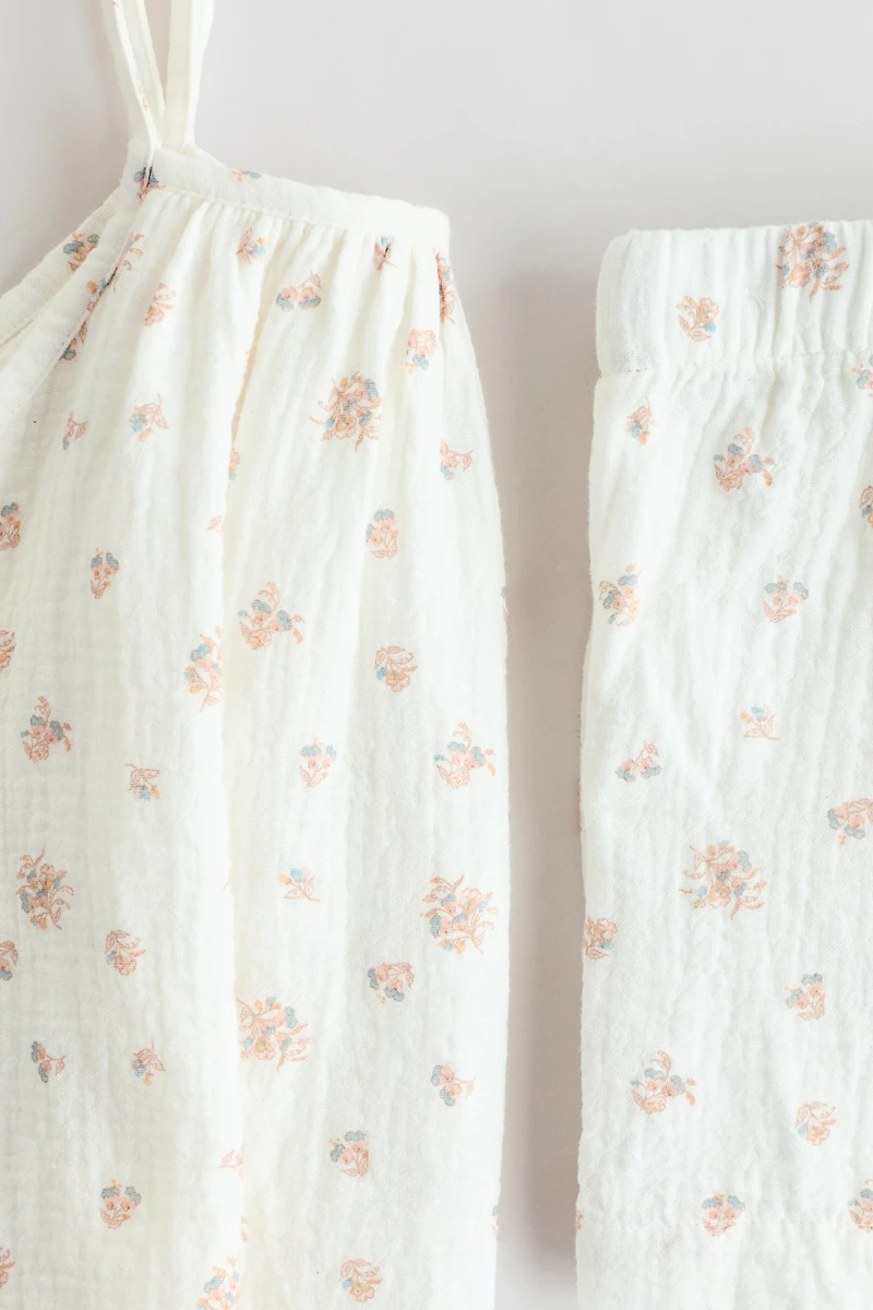 Ensemble 2 pièces en mousseline de coton