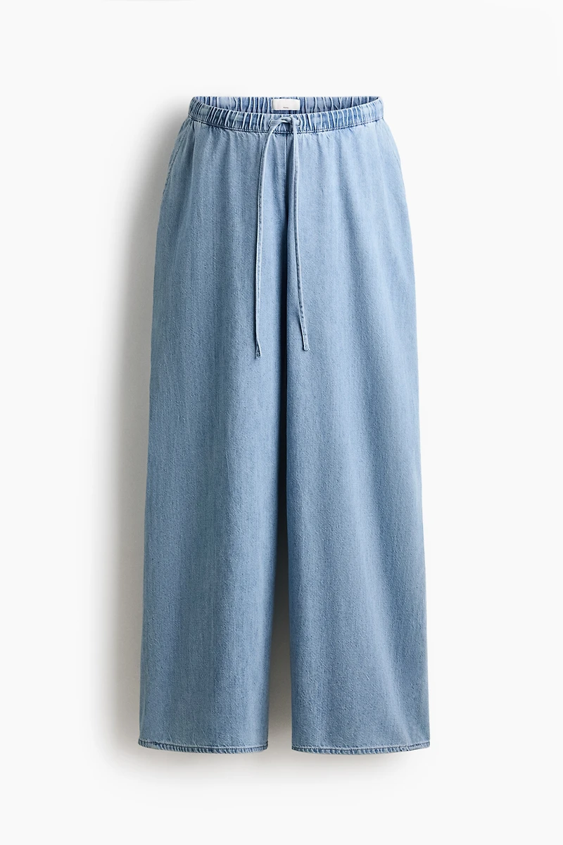 MAMA Denim Drawstring Pants