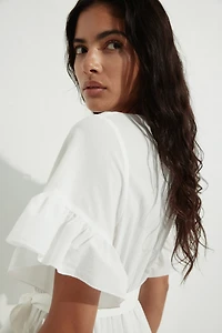 Ruffle-Trimmed Dress