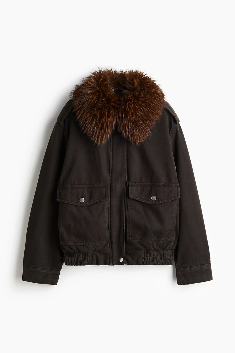 Oversized Jacket with Collar