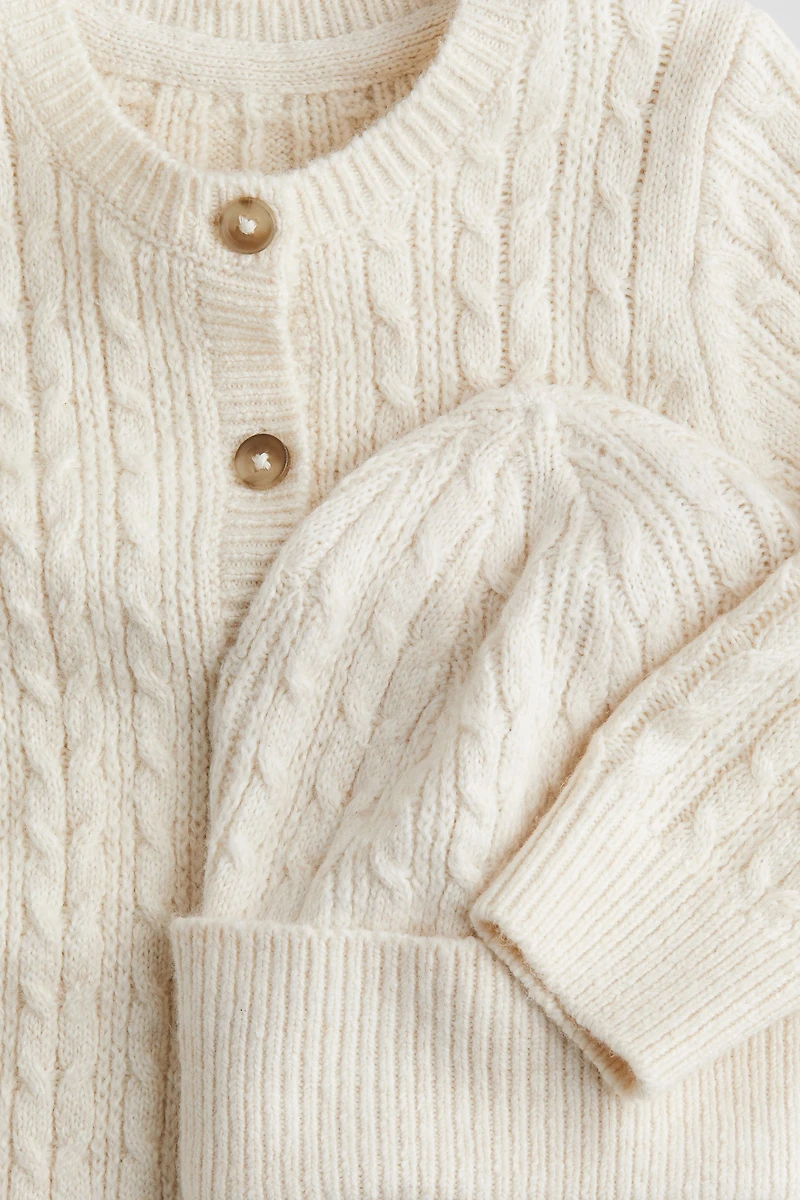 2-piece Cable-Knit Set