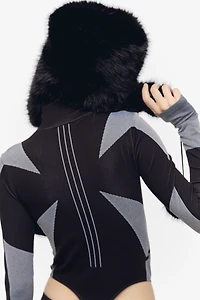 Seamless Mock Turtleneck Bodysuit