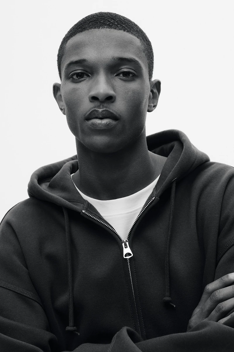 Oversized Fit Hooded Jacket