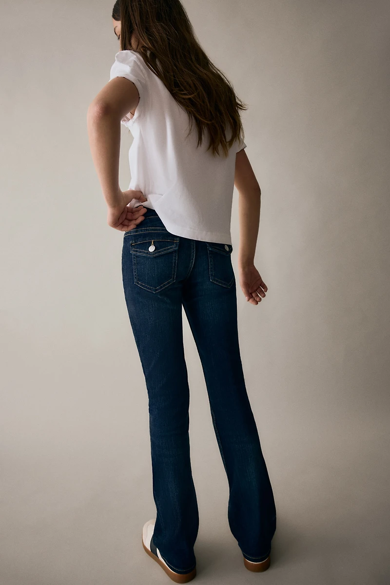 Bootcut Leg Low Jeans