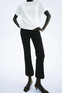 Flared Crease-Front Pants