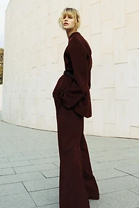 Pantalon chic à jambes larges