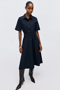 Short-sleeved shirt dress