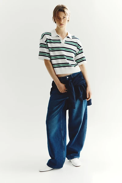 Polo en fin tricot
