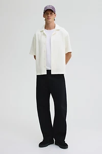 Loose-Fit Waffled Resort Shirt
