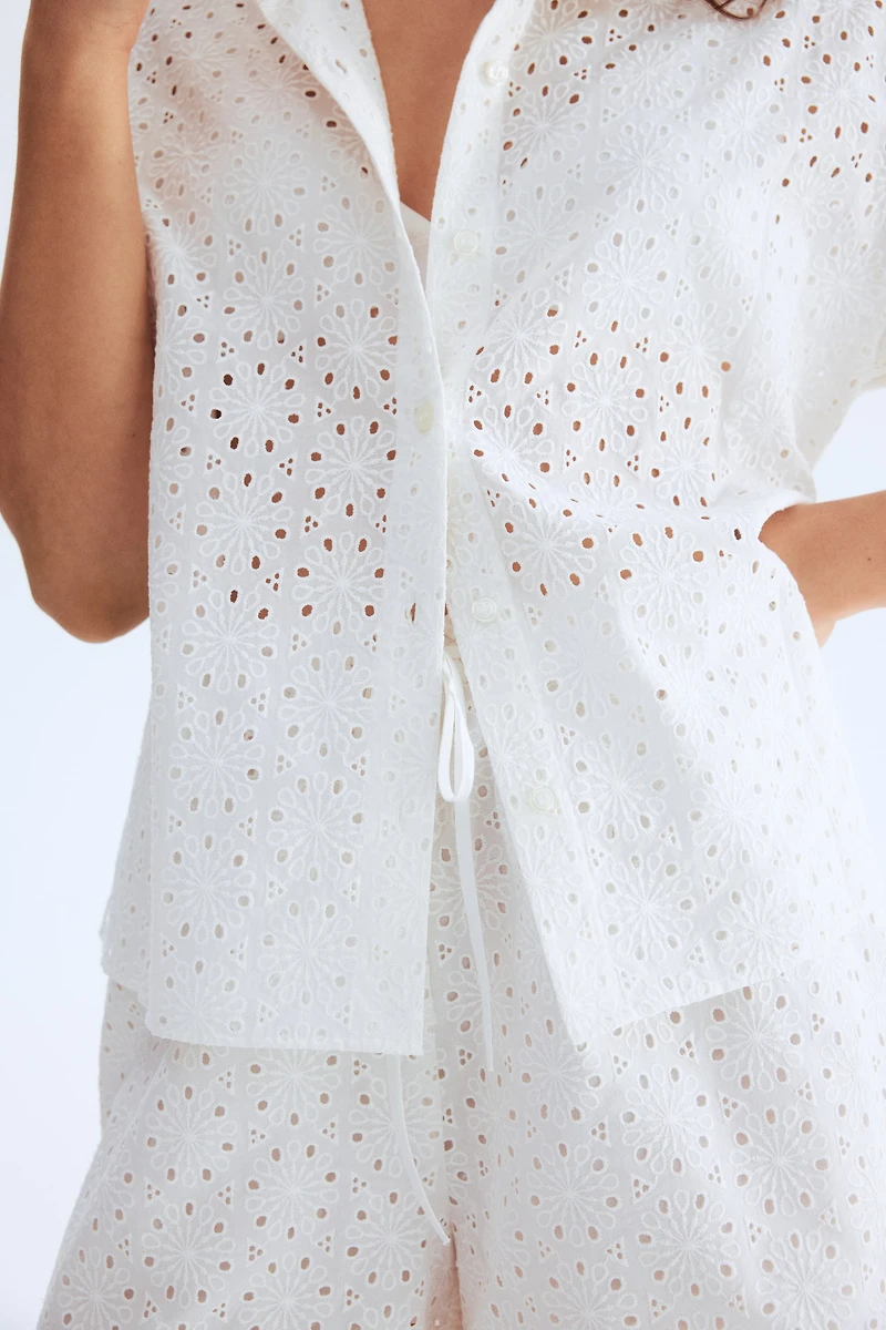 Eyelet Embroidered Shirt