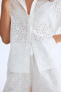 Eyelet Embroidered Shirt