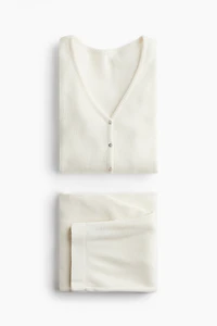 Ribbed jersey pyjamas