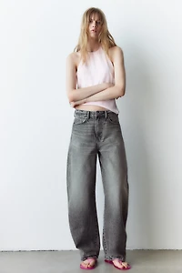 Barrel-Leg High-Waist Jeans