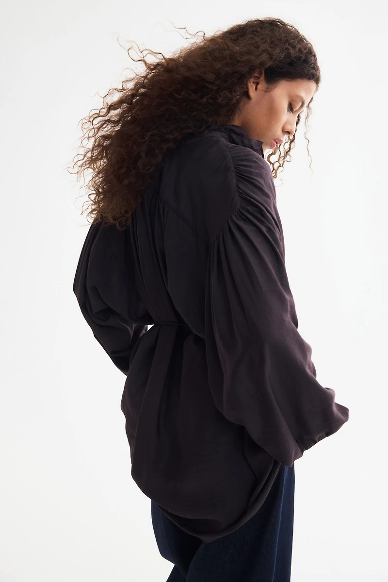 Ruffled tunic dress