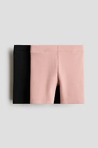 2-Pack Ribbed Bike Shorts