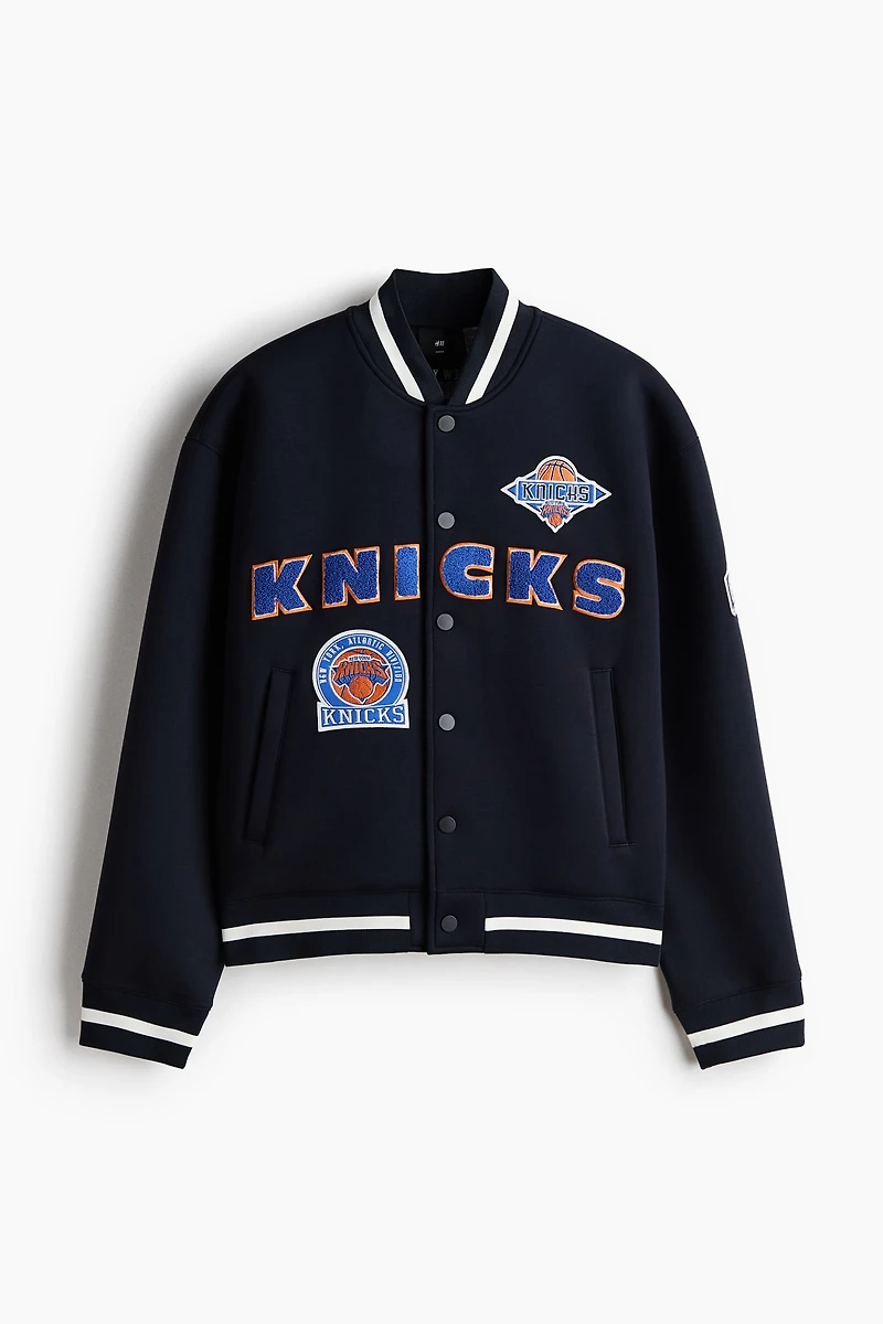 Loose-Fit Scuba Baseball Jacket
