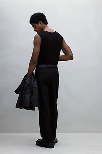 Slim-Fit Ribbed Tank Top