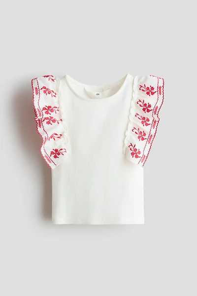 Ruffle-Trimmed Top