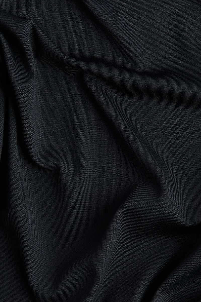 Microfiber Mock Turtleneck Top