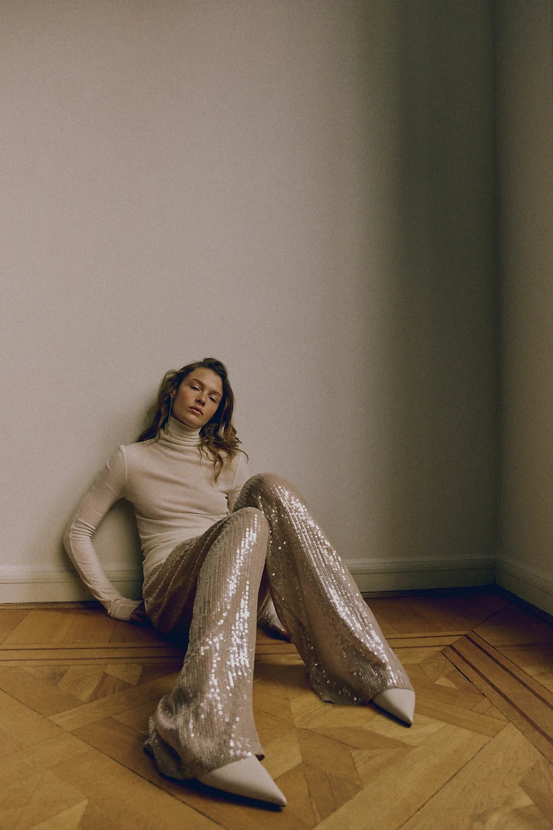 Sequined Pants
