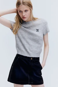 Fine-Knit T-Shirt