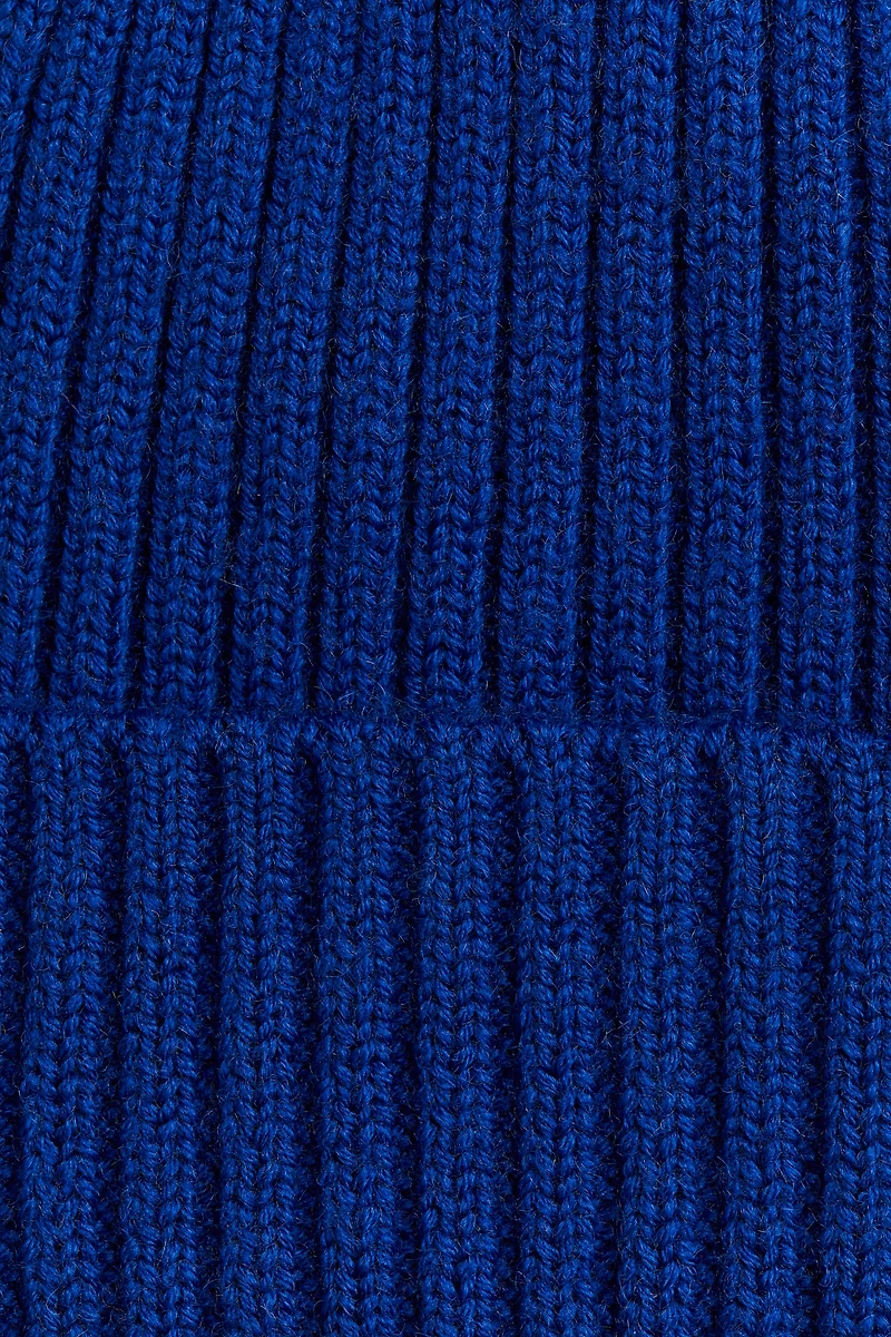 Wool-knit beanie