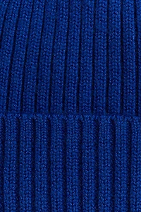 Wool-knit beanie