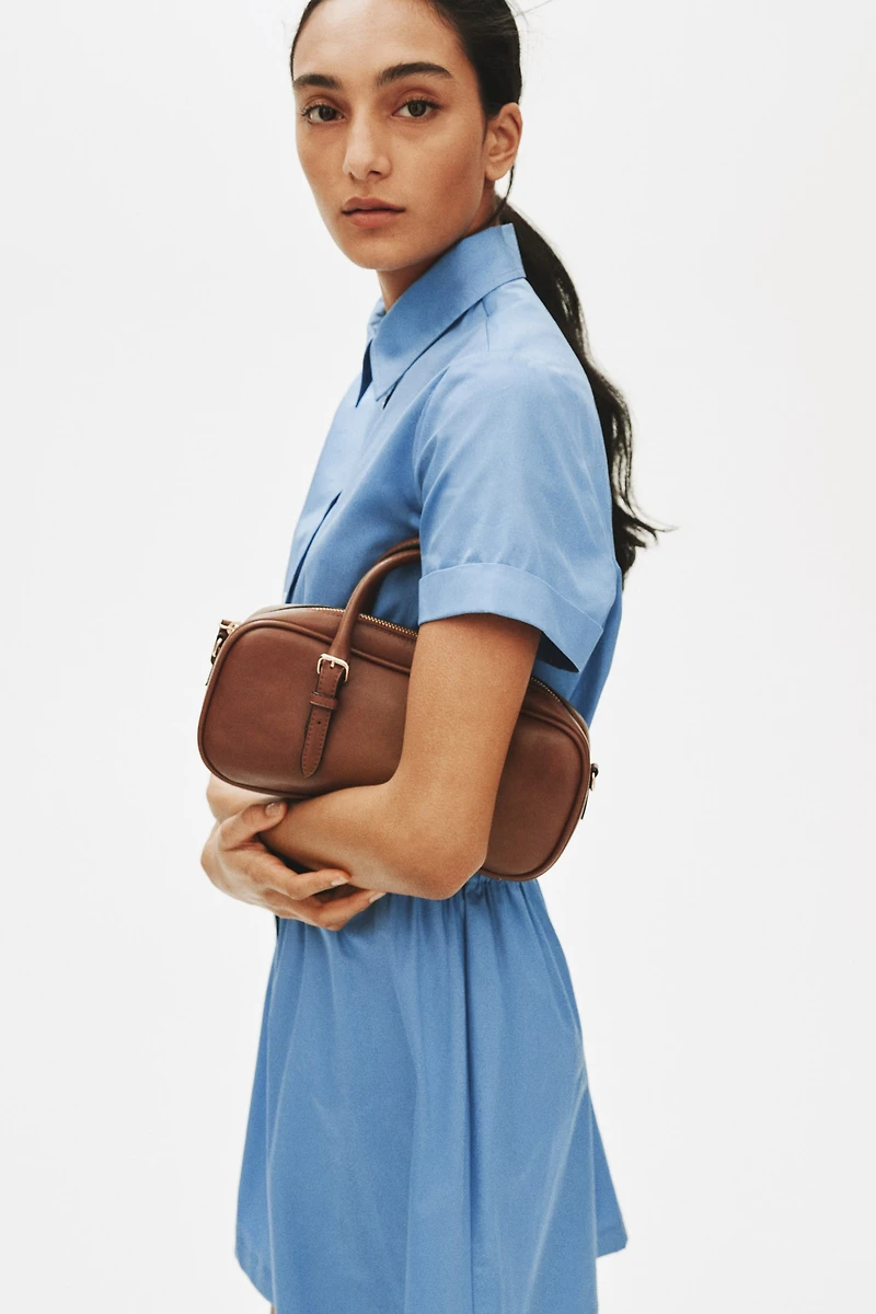 Short-Sleeved Shirt Dress