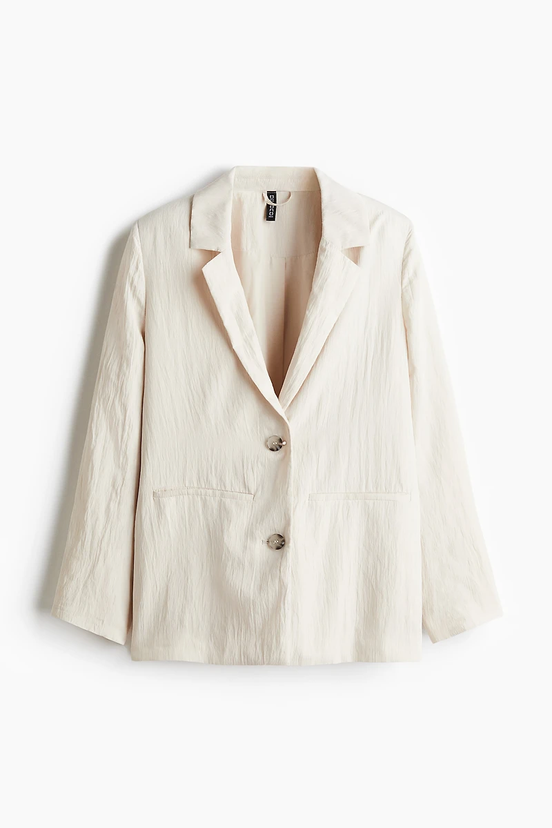 Textured-Weave Blazer