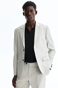 Veste classique en lin mélangé