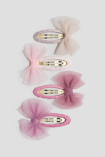 4-Pack Appliquéd Hair Clips