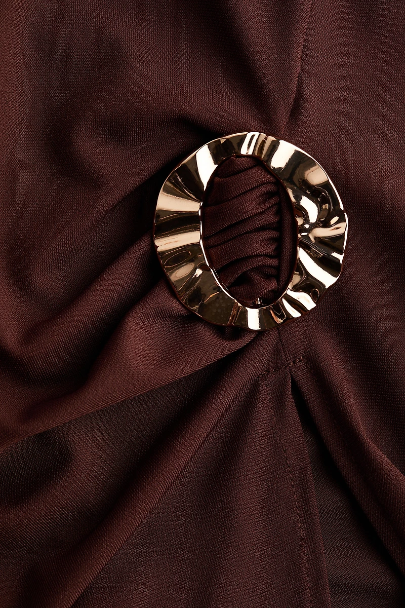 Draped One-Shoulder Top