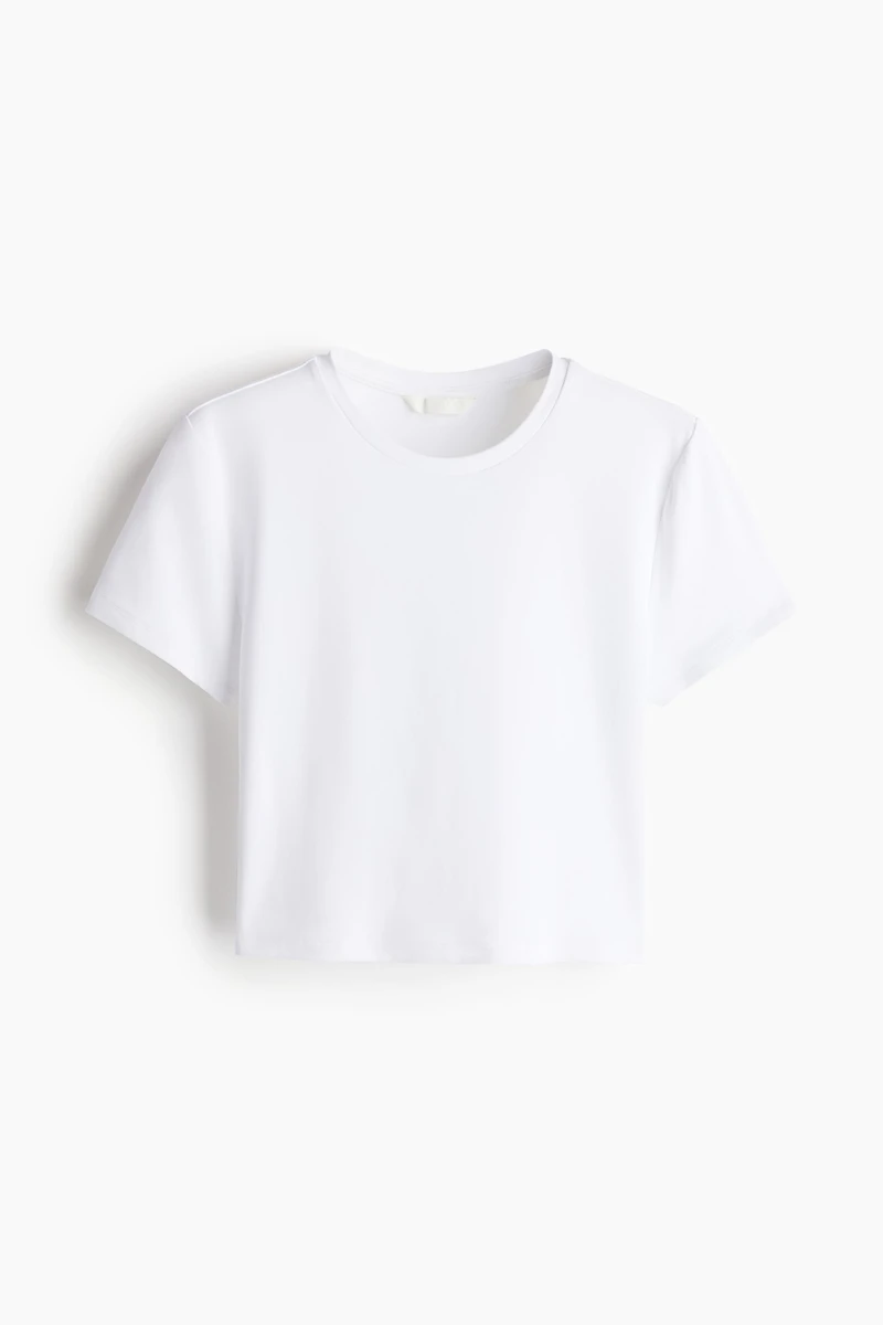 T-shirt court en microfibre