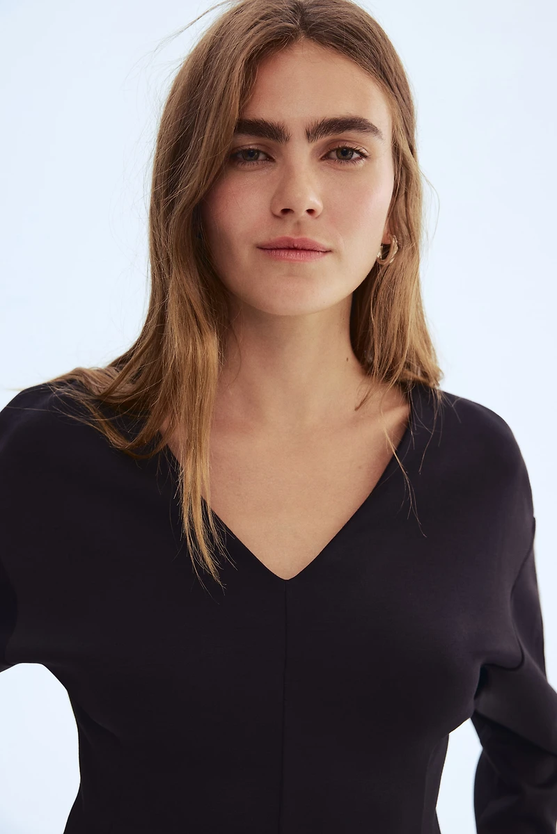 Defined-Waist Scuba Top