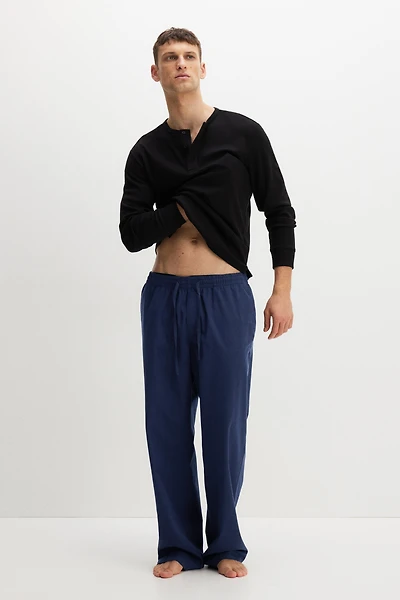 Relaxed-Fit Poplin Pants