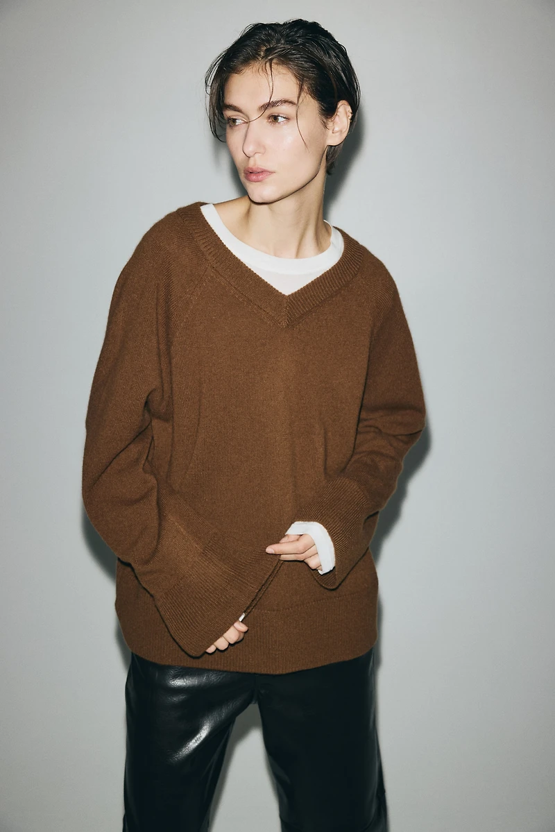 Chandail grande taille en laine