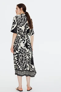 Tie-belt Shirt Dress