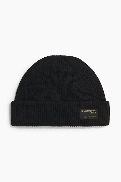 Tuque en tricot côtelé