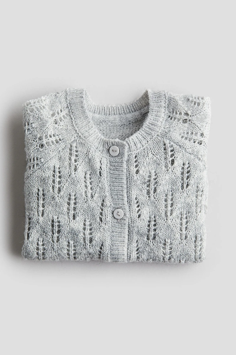 Gilet en tricot pointelle