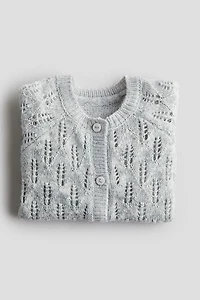 Gilet en tricot pointelle