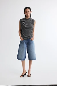 Draped Knit Top