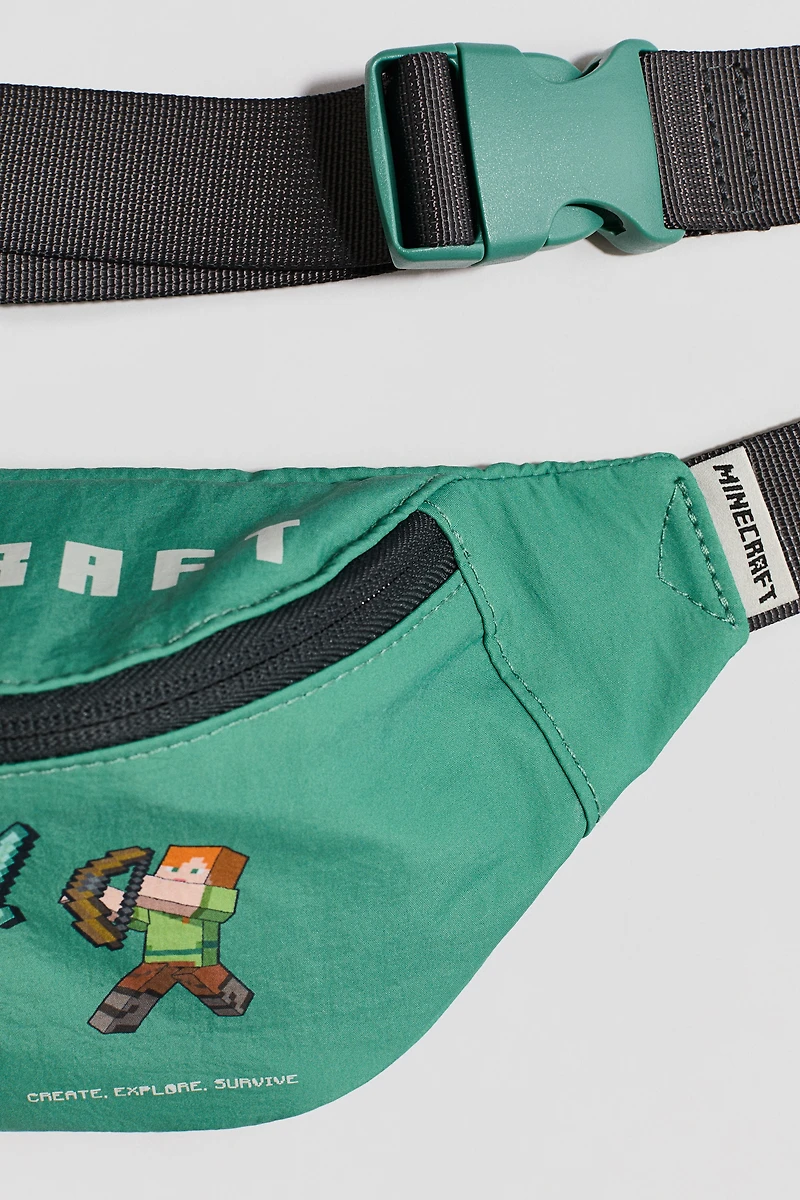 Crossbody Bag with Printed Motif