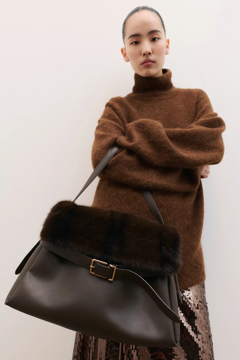 Strap-Detail Handbag